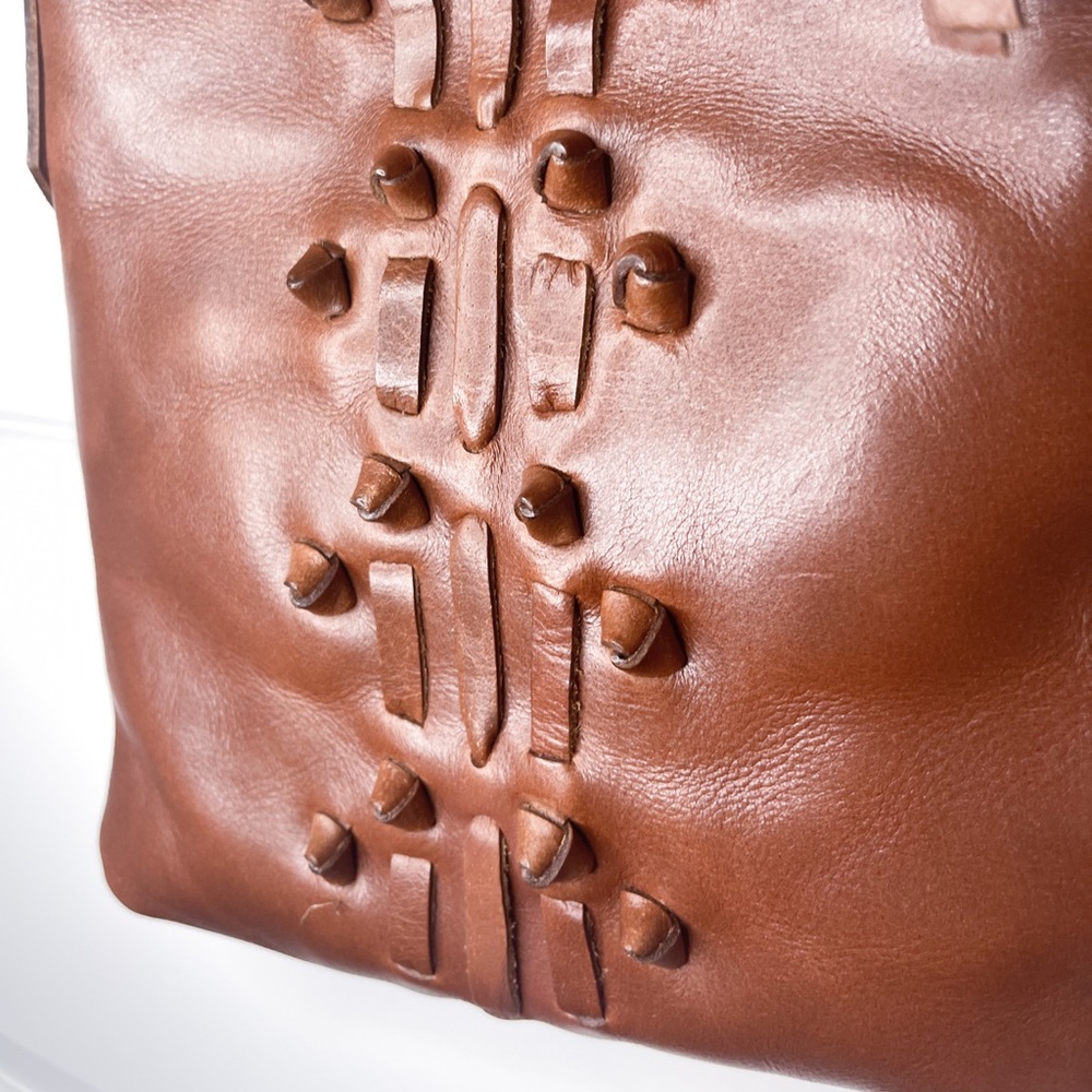 Noonday Collection Indus Genuine Leather Crossbody Bag